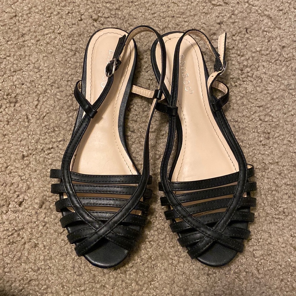 Bamboo Black sandals